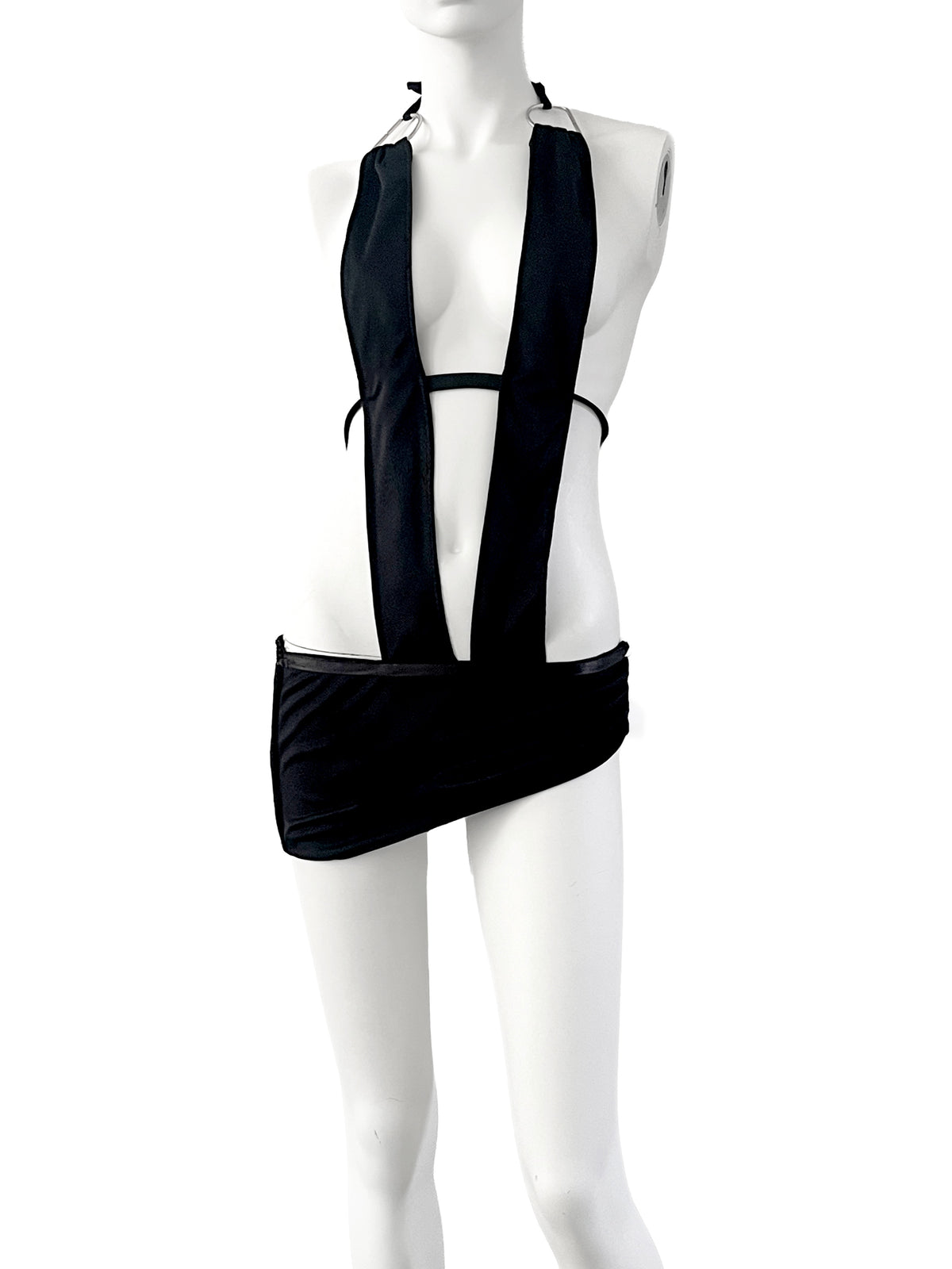 Asymmetric Strap Mini Dress