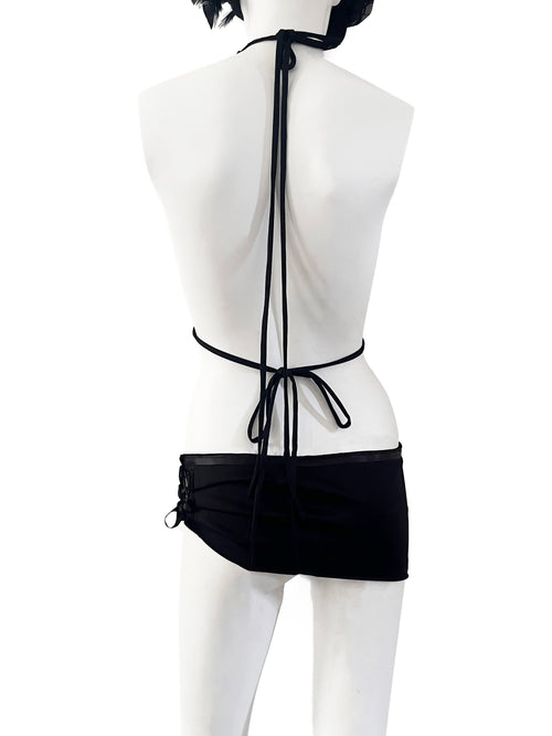 Asymmetric Strap Mini Dress